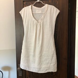 White Linen Tunic or Mini Dress